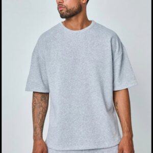 T-shirt unisexe oversize gris